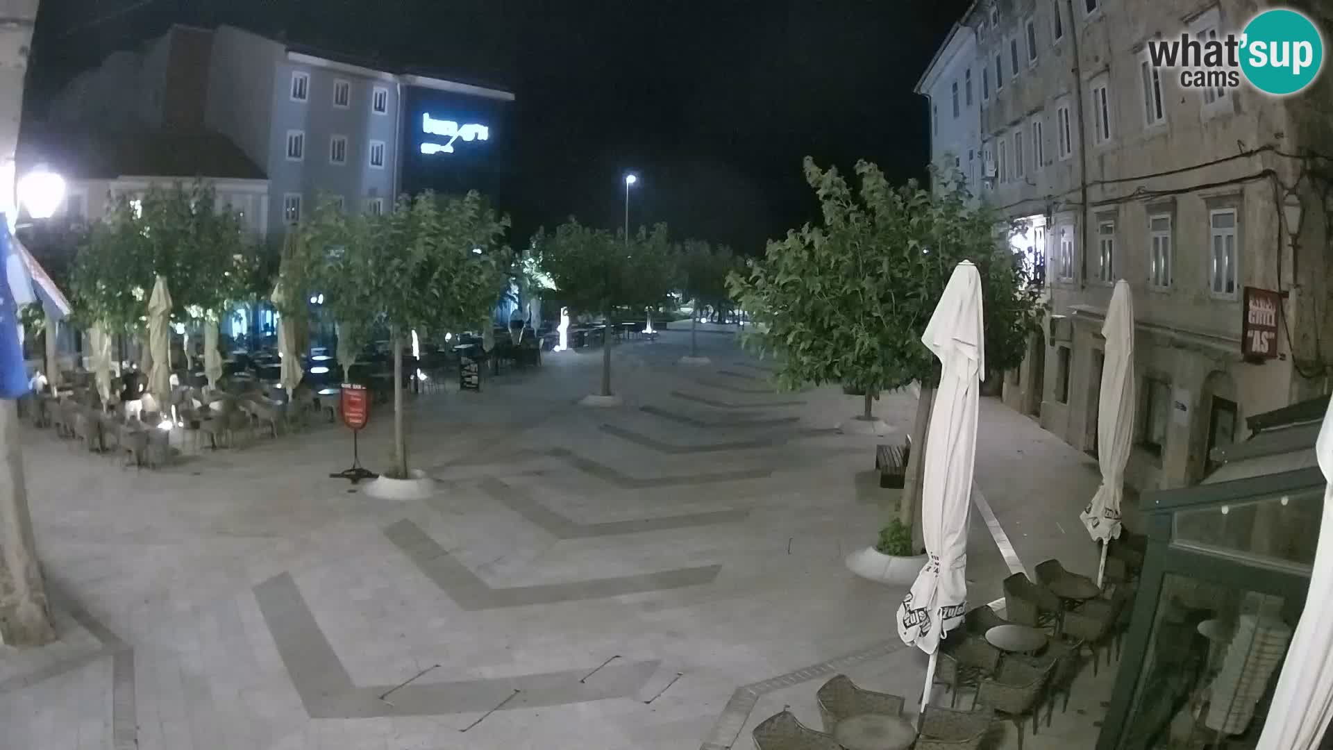 Centro della città di Senj – Piazza Pavlin – Live Cam Dalmazia
