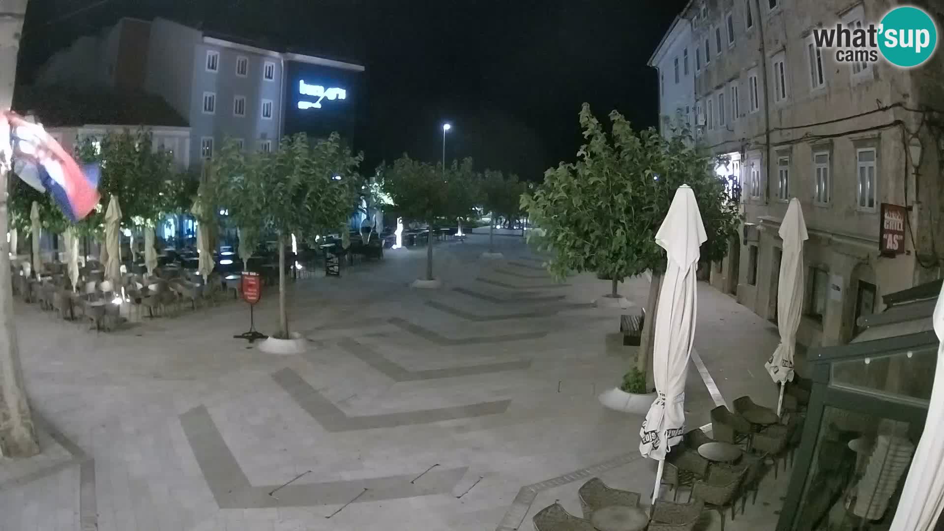 Centro della città di Senj – Piazza Pavlin – Live Cam Dalmazia