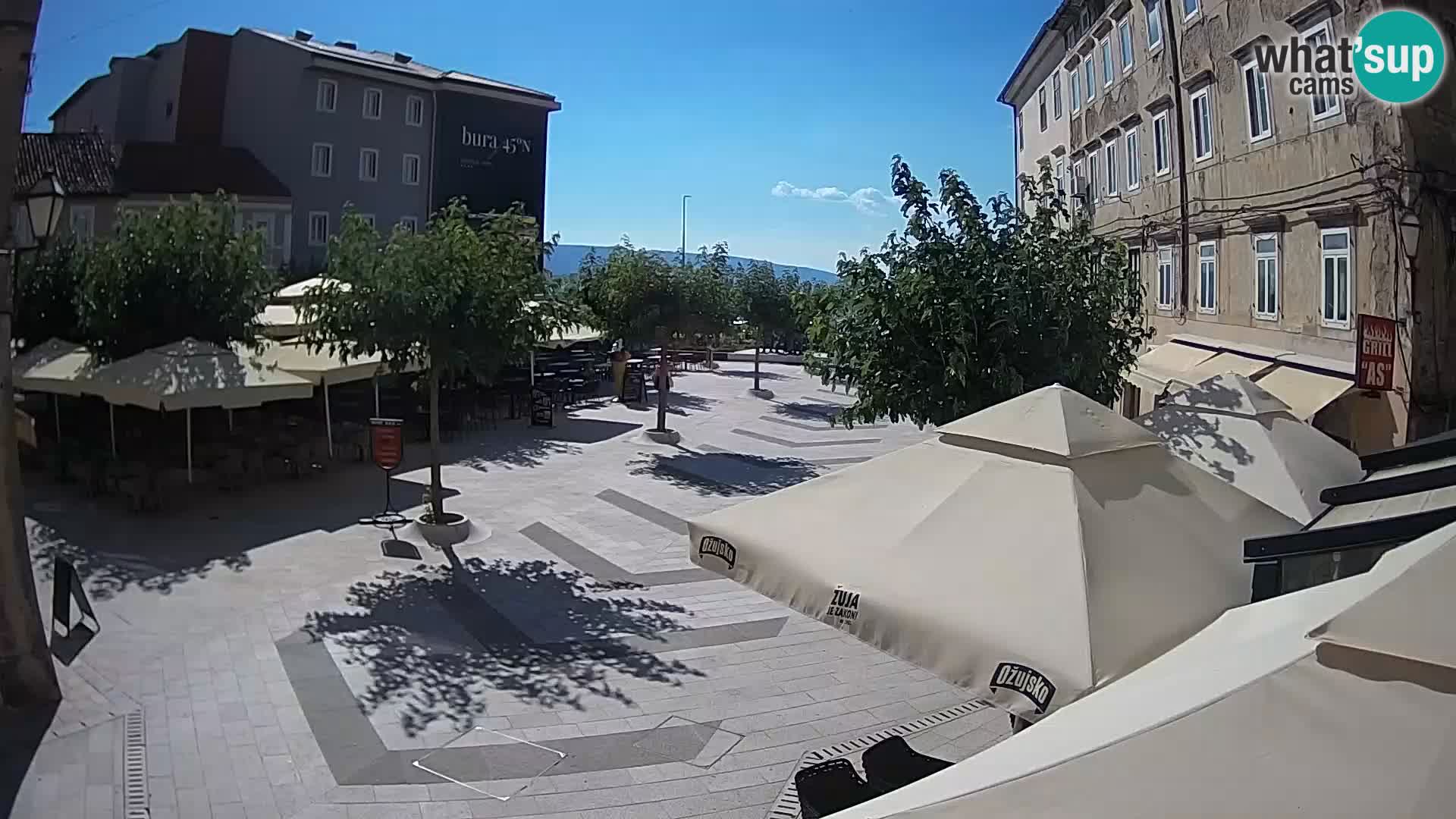 Centre de la ville de Senj – Place Pavlin – Live Cam Dalmatie