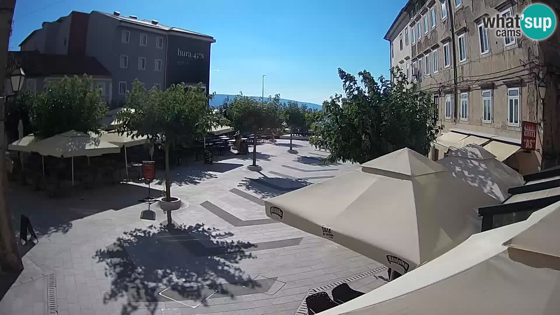 Centre de la ville de Senj – Place Pavlin – Live Cam Dalmatie