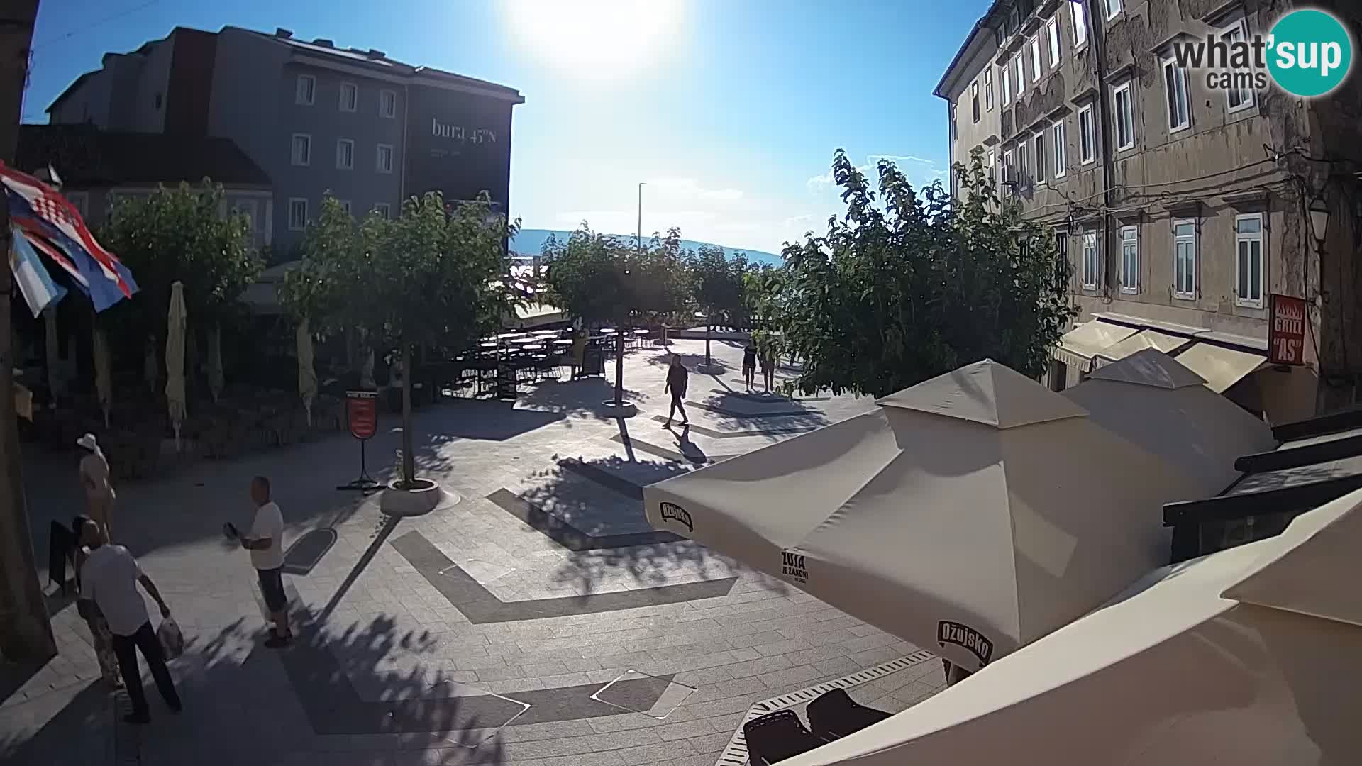 Centro de la ciudad de Senj – plaza Pavlin – Live Cam Dalmacia