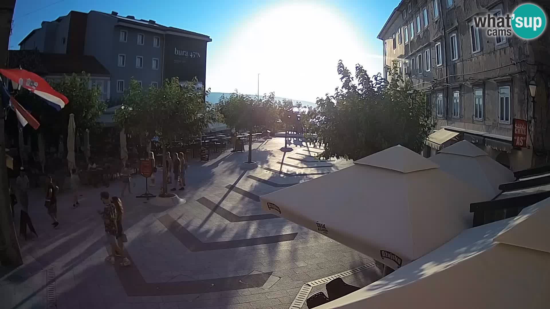 Center of Senj city – Pavlin square – Live Cam Dalmatia