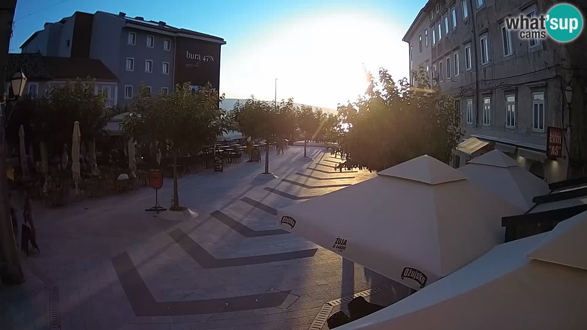 Centre de la ville de Senj – Place Pavlin – Live Cam Dalmatie