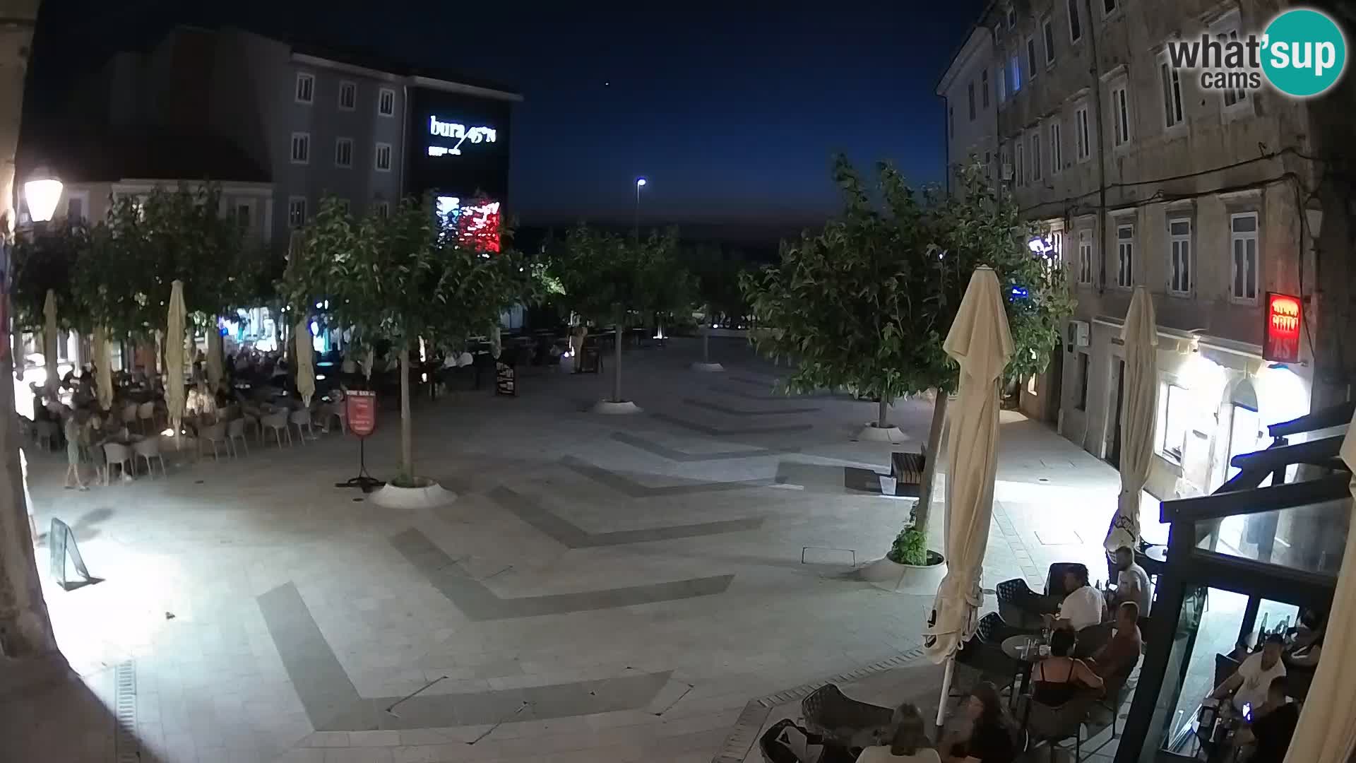 Center of Senj city – Pavlin square – Live Cam Dalmatia