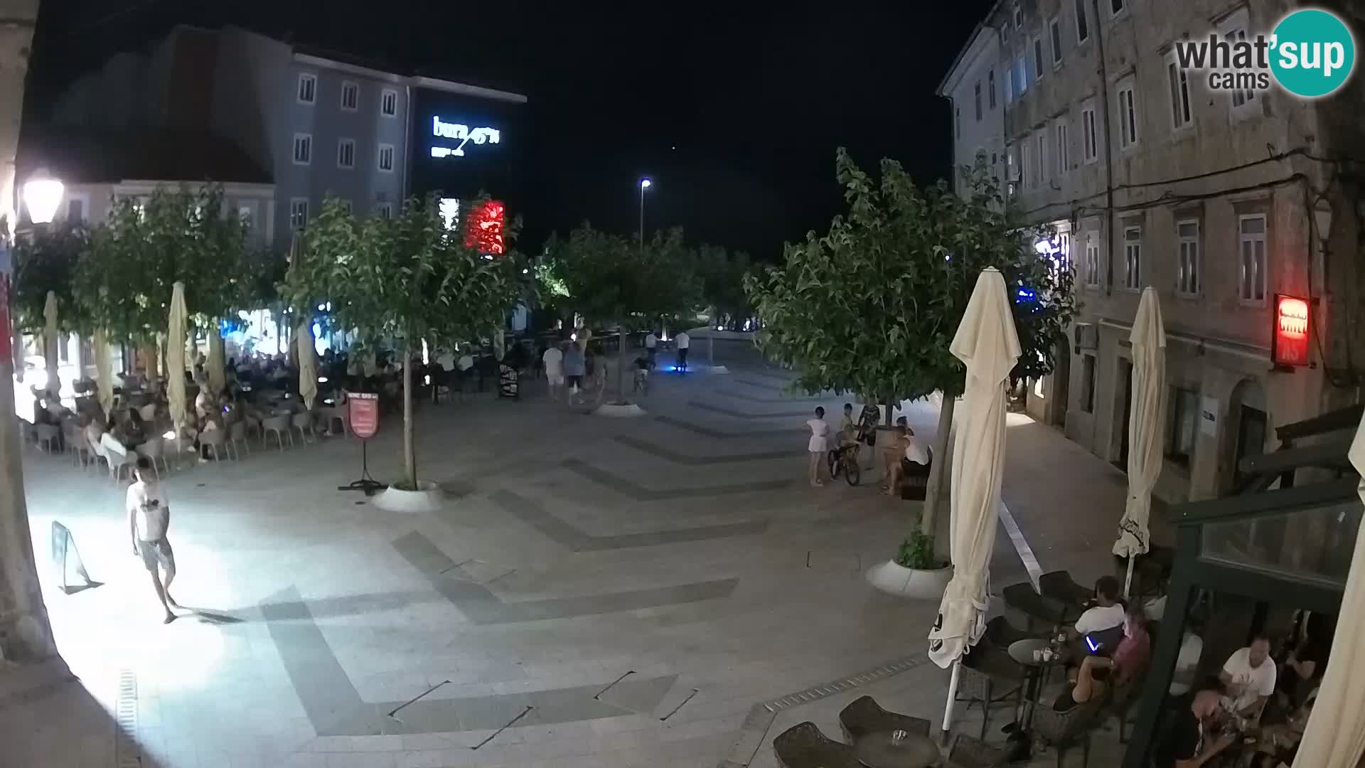 Center mesta Senj – Pavlinski trg – spletne kamere Dalmacija