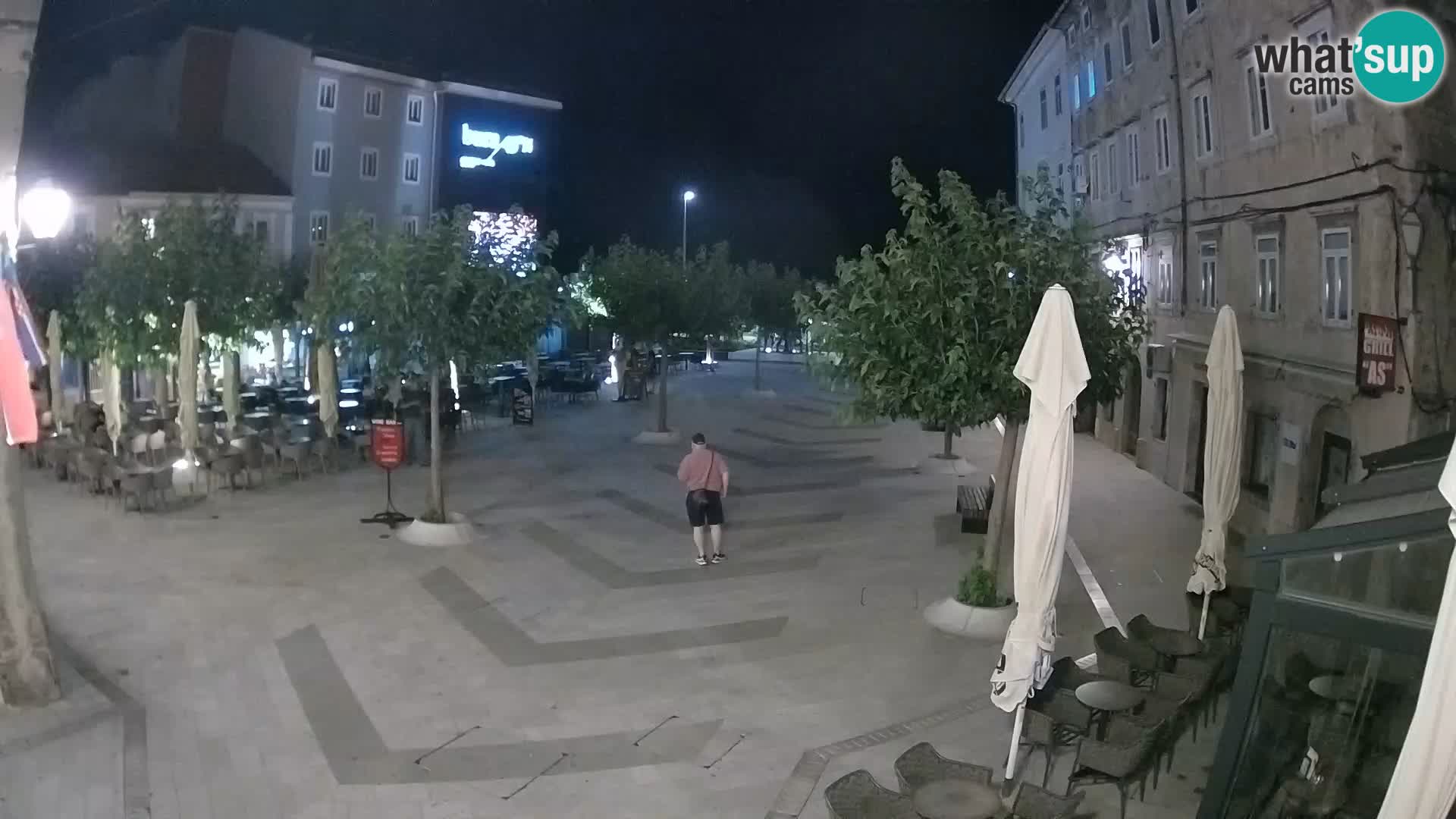 Zentrum der Stadt Senj – Pavlin platz – Live Cam Dalmatia