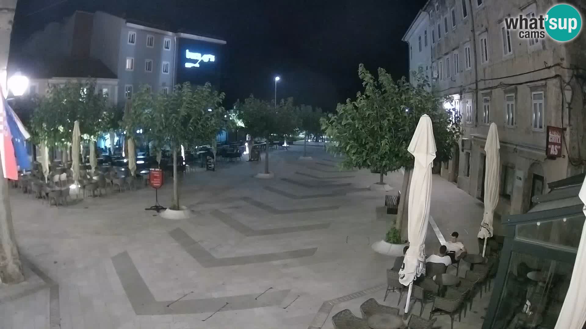 Centro della città di Senj – Piazza Pavlin – Live Cam Dalmazia