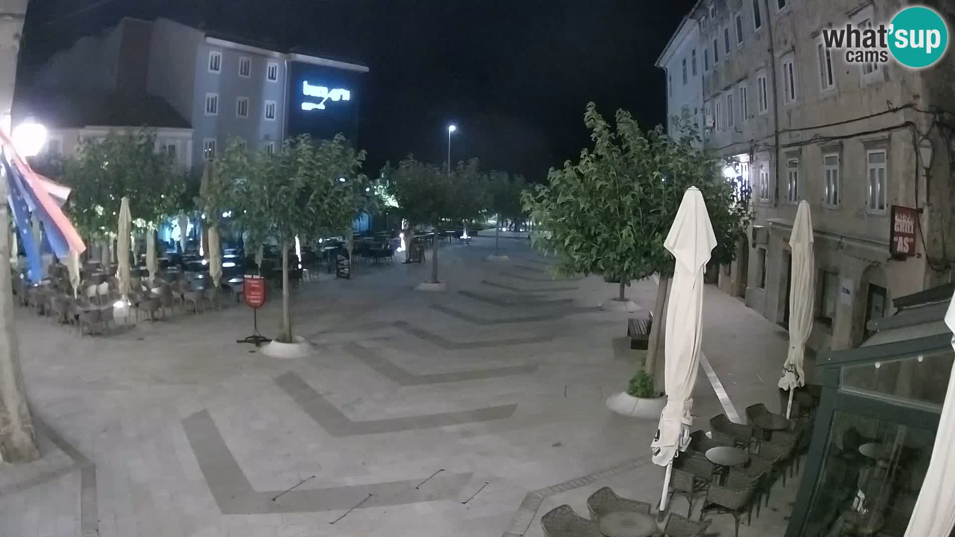 Centro della città di Senj – Piazza Pavlin – Live Cam Dalmazia