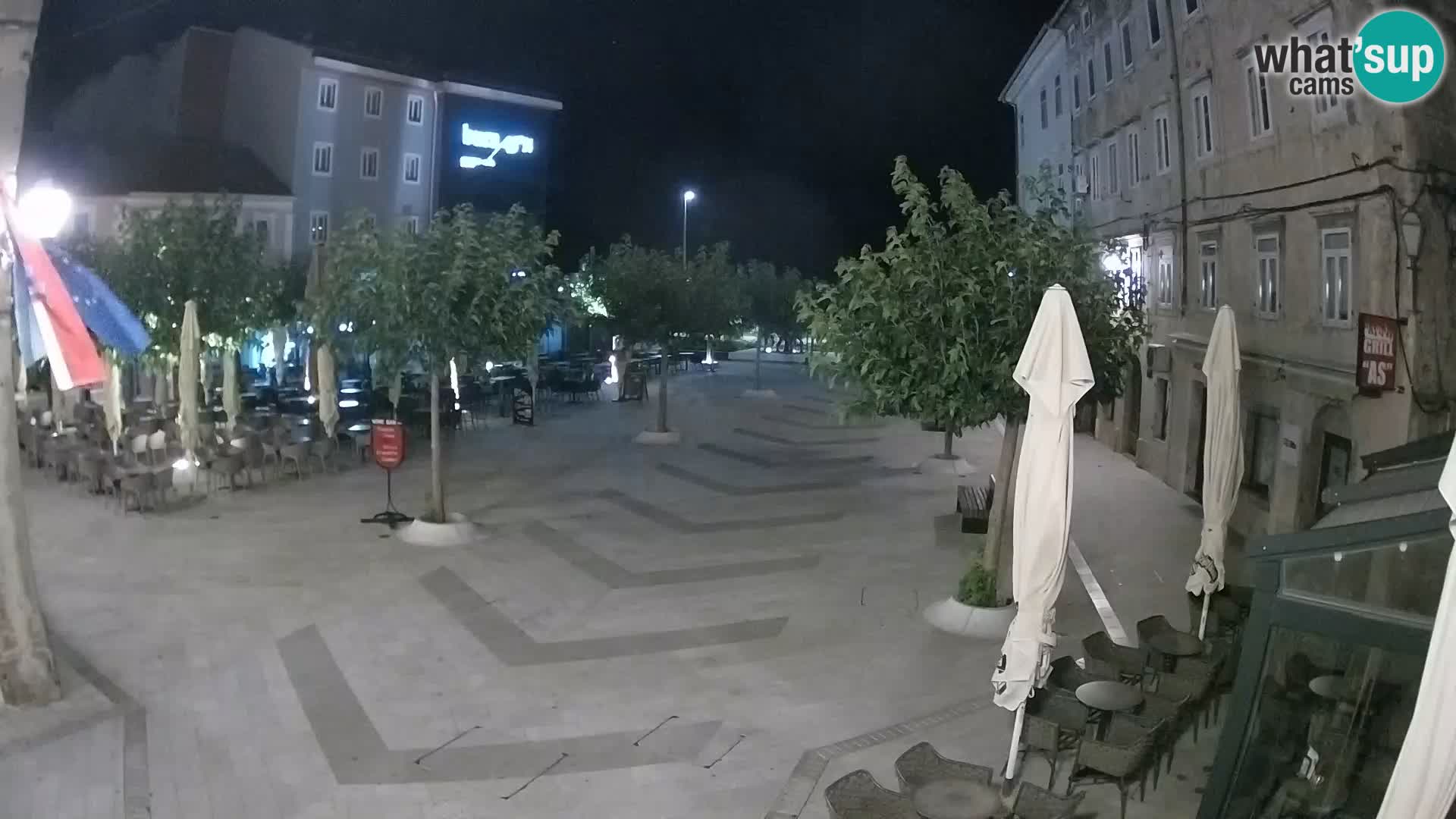 Centro della città di Senj – Piazza Pavlin – Live Cam Dalmazia