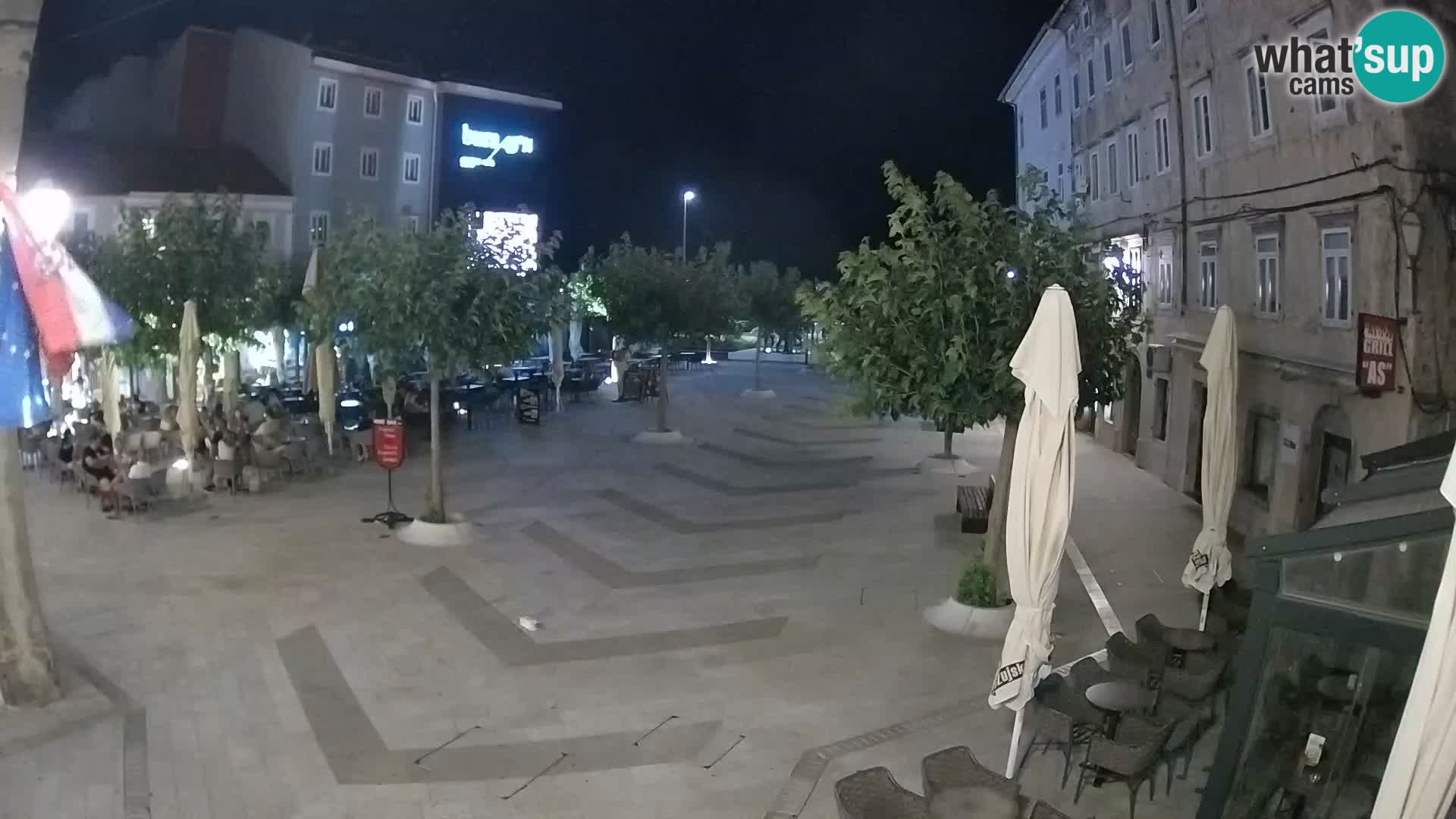 Zentrum der Stadt Senj – Pavlin platz – Live Cam Dalmatia