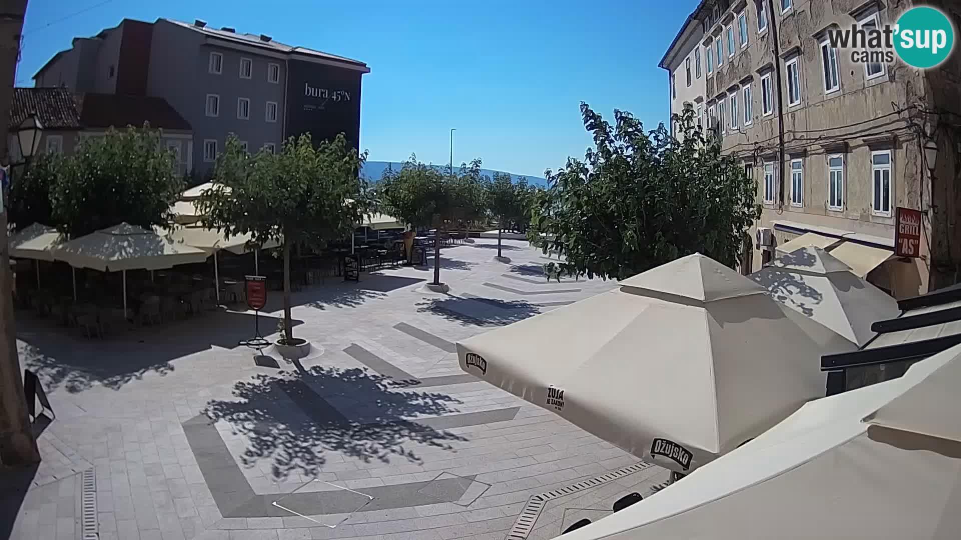 Center of Senj city – Pavlin square – Live Cam Dalmatia