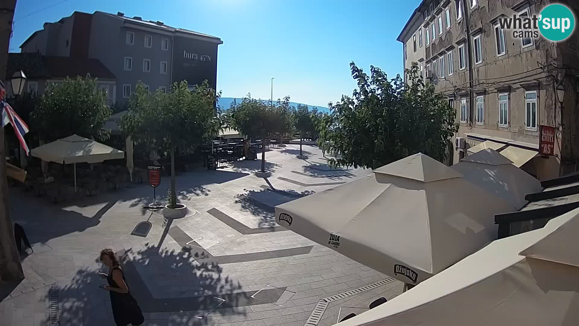 Center of Senj city – Pavlin square – Live Cam Dalmatia
