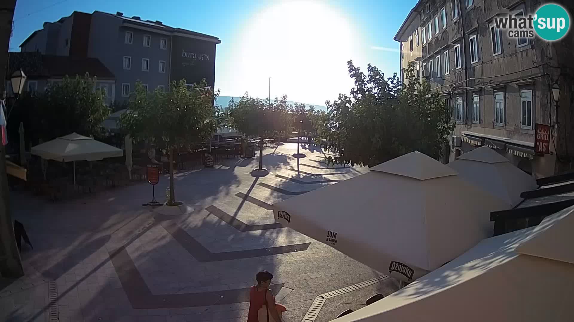 Centro della città di Senj – Piazza Pavlin – Live Cam Dalmazia