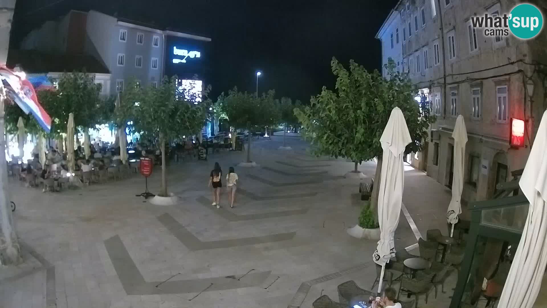 Centre de la ville de Senj – Place Pavlin – Live Cam Dalmatie