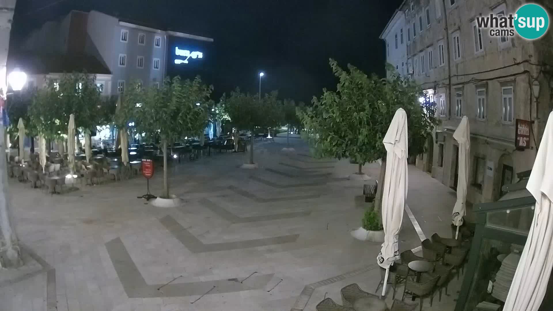 Centre de la ville de Senj – Place Pavlin – Live Cam Dalmatie