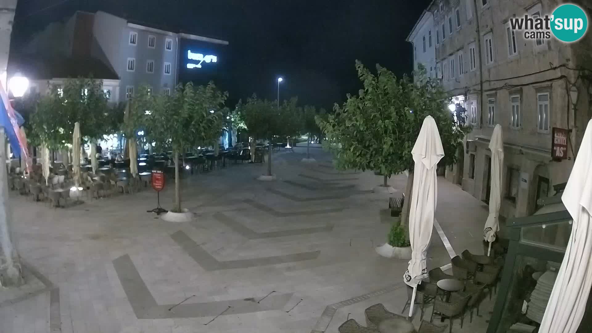 Center of Senj city – Pavlin square – Live Cam Dalmatia