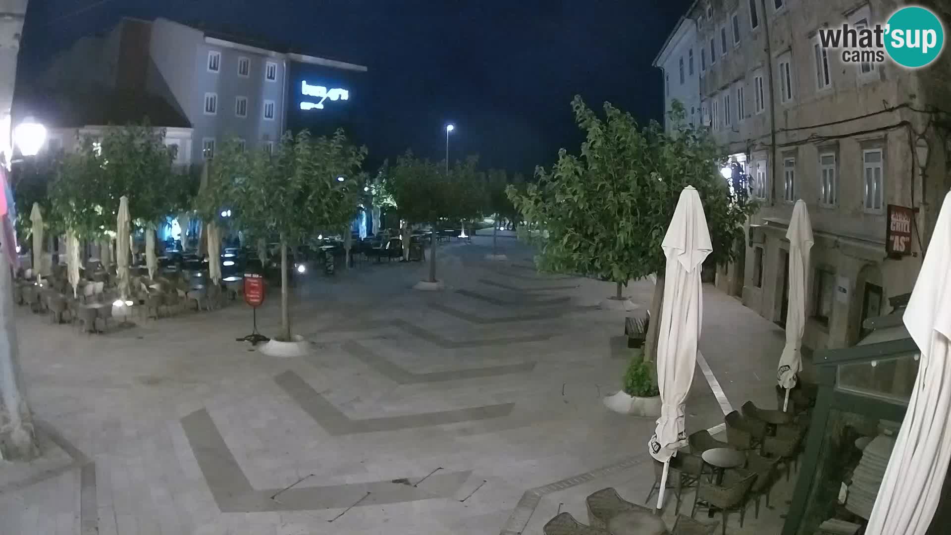 Center of Senj city – Pavlin square – Live Cam Dalmatia