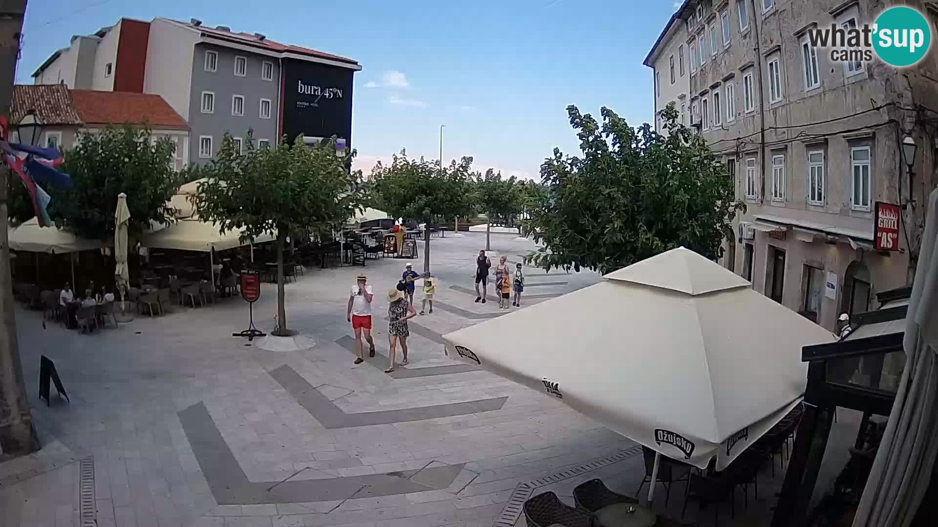 Center of Senj city – Pavlin square – Live Cam Dalmatia