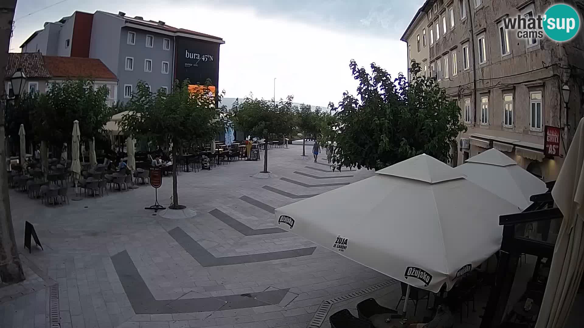 Centre de la ville de Senj – Place Pavlin – Live Cam Dalmatie