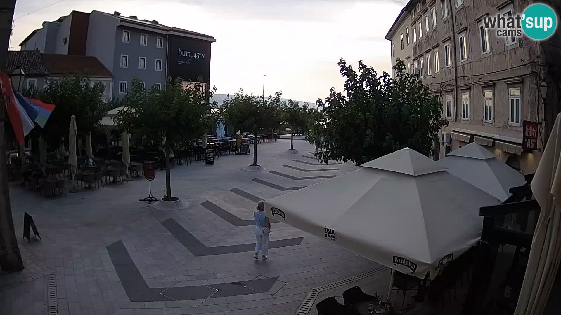 Centro della città di Senj – Piazza Pavlin – Live Cam Dalmazia