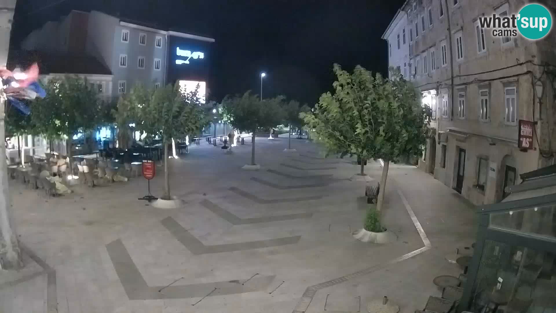 Center of Senj city – Pavlin square – Live Cam Dalmatia