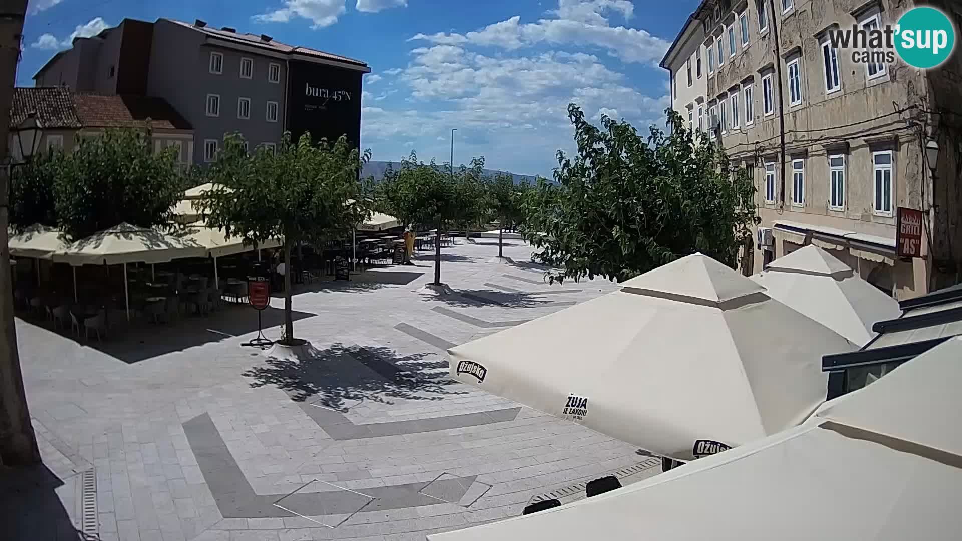 Centro della città di Senj – Piazza Pavlin – Live Cam Dalmazia