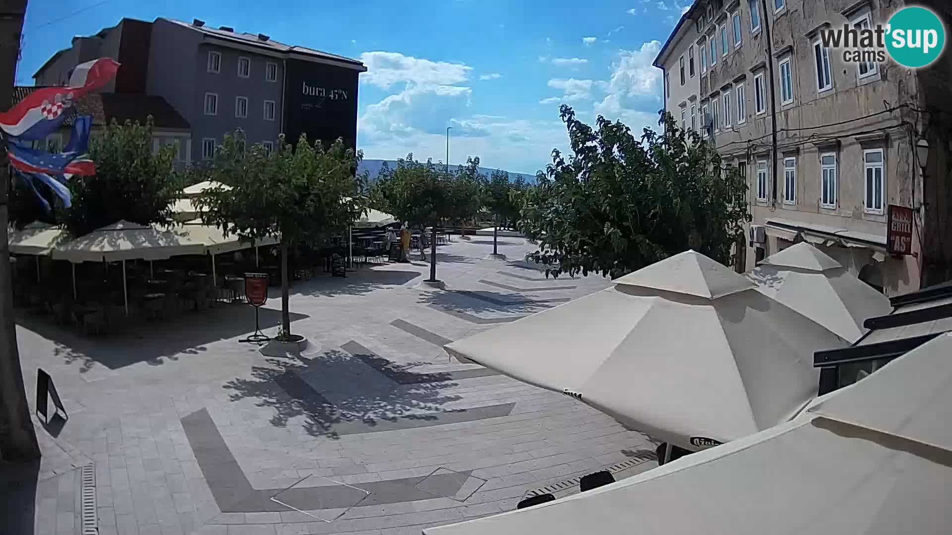 Center of Senj city – Pavlin square – Live Cam Dalmatia