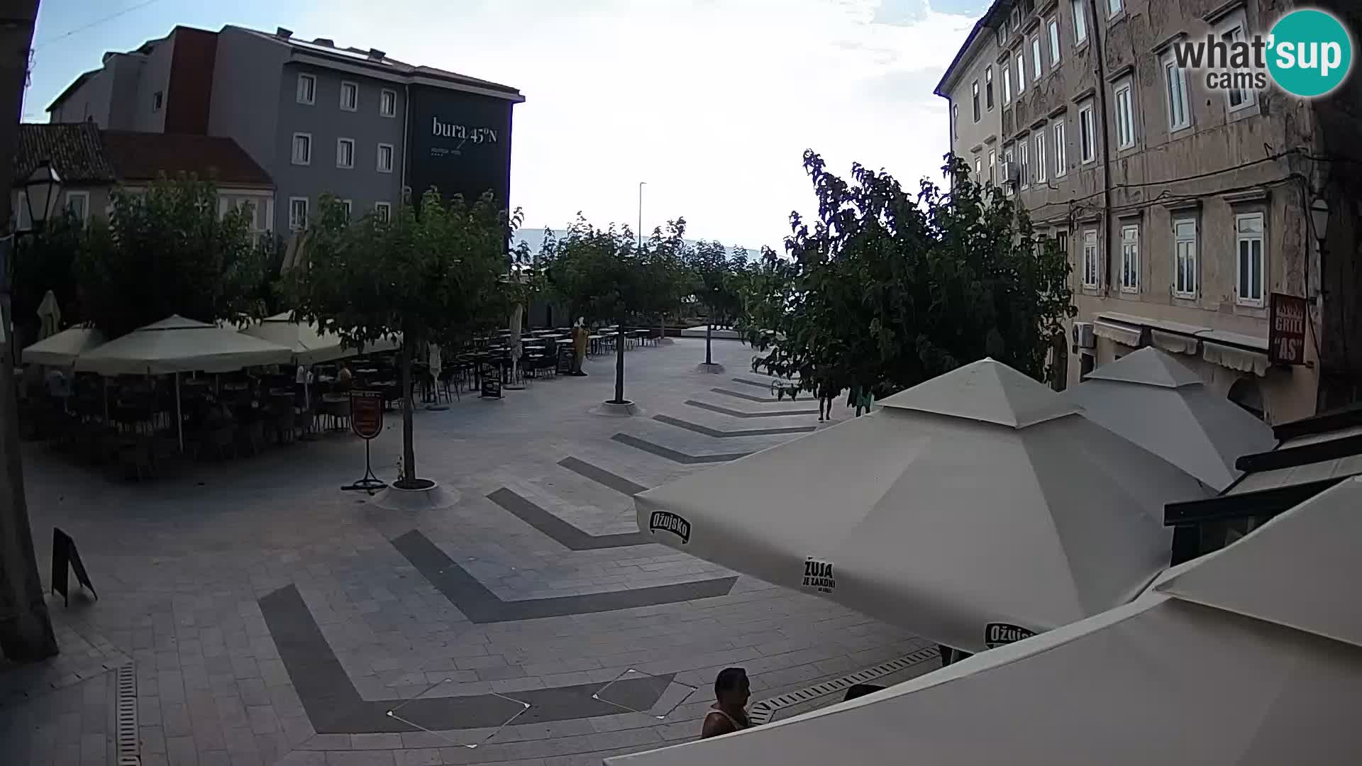 Center of Senj city – Pavlin square – Live Cam Dalmatia