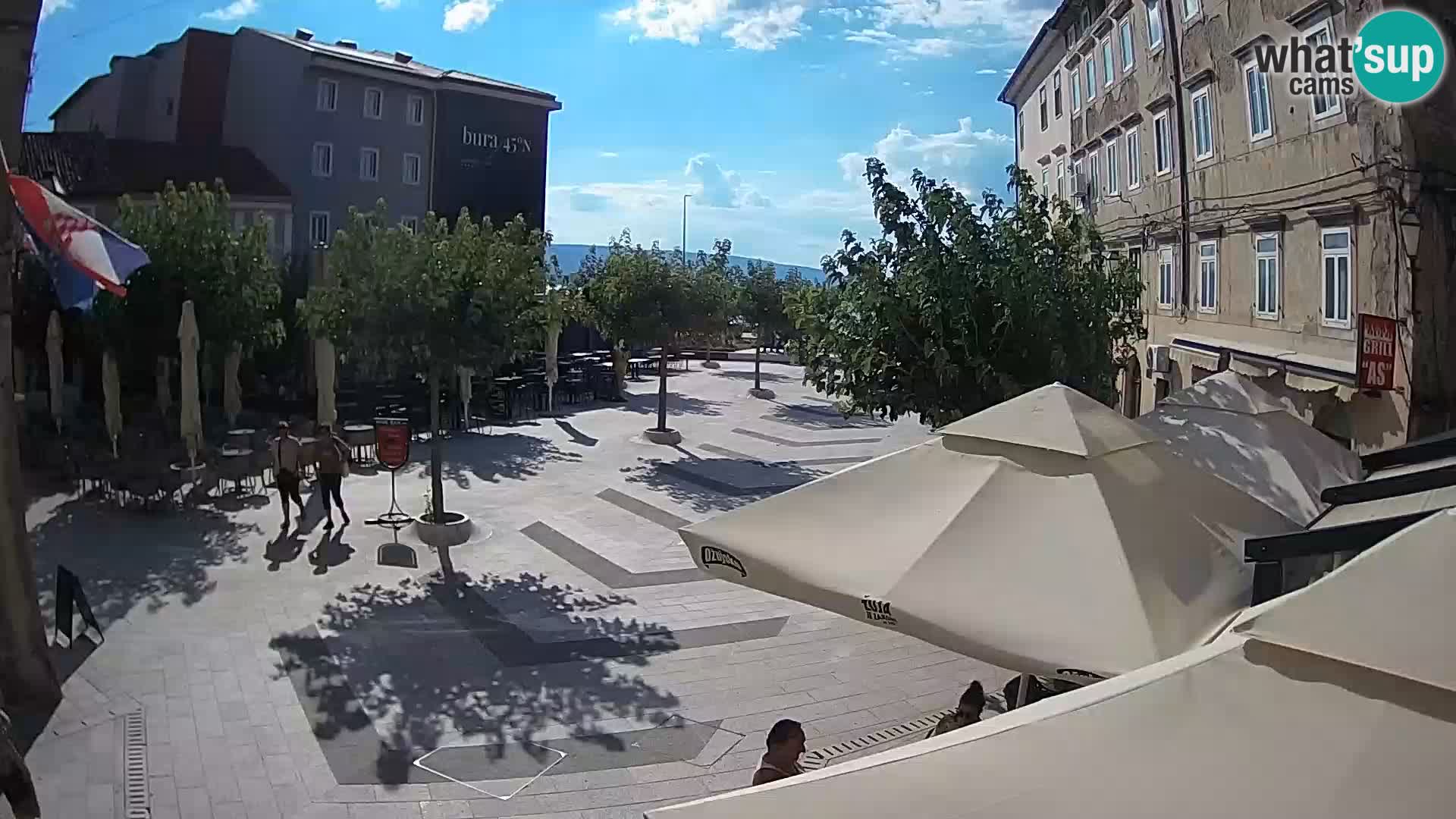 Centro della città di Senj – Piazza Pavlin – Live Cam Dalmazia
