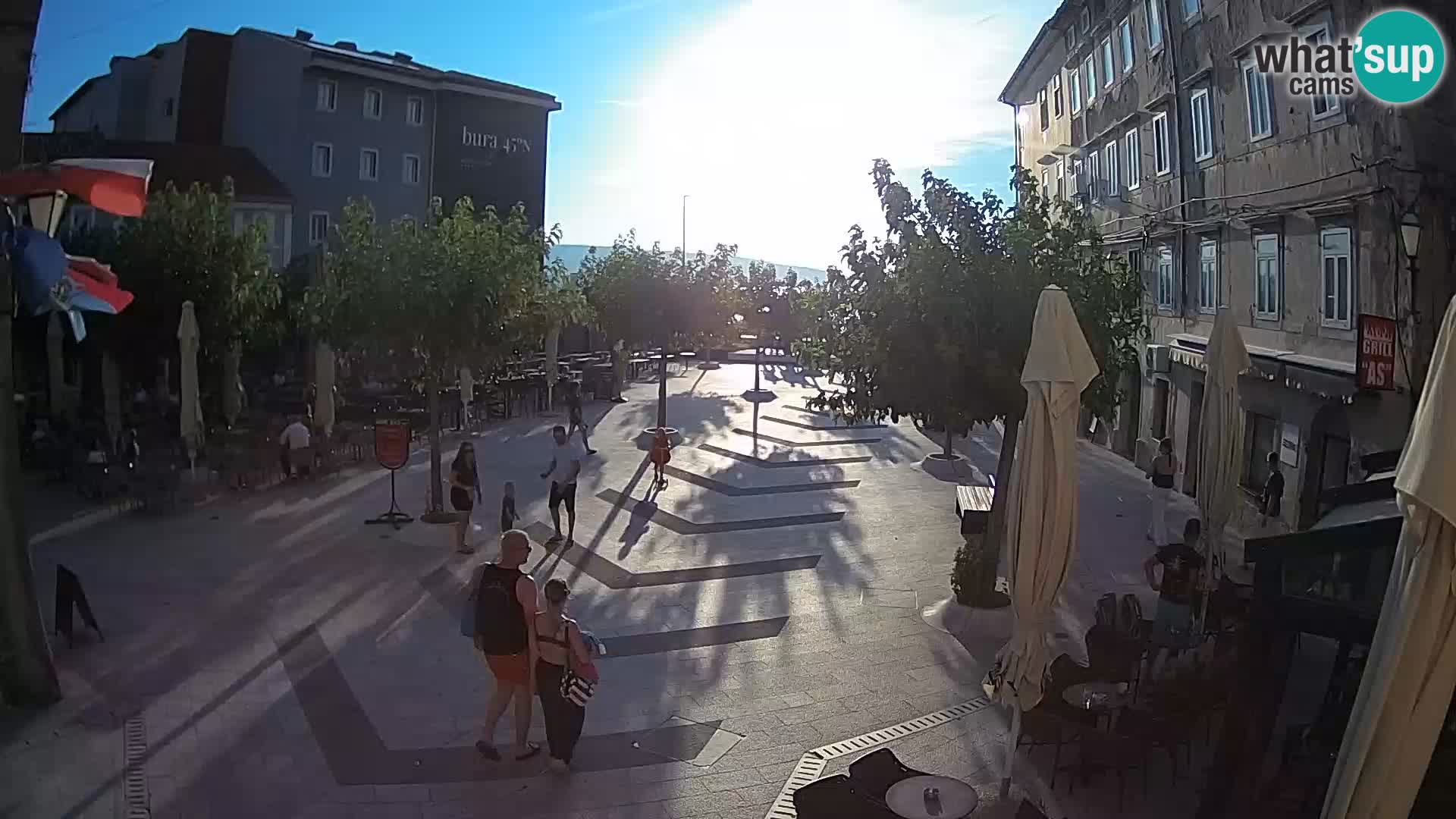 Centro della città di Senj – Piazza Pavlin – Live Cam Dalmazia