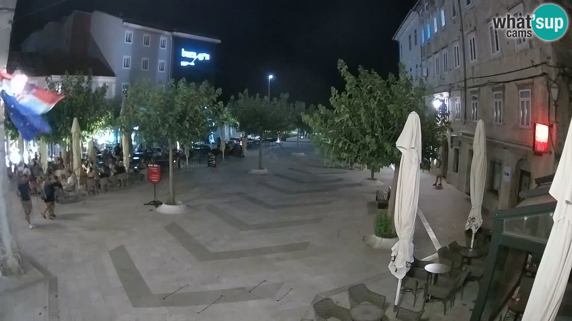 Centro de la ciudad de Senj – plaza Pavlin – Live Cam Dalmacia