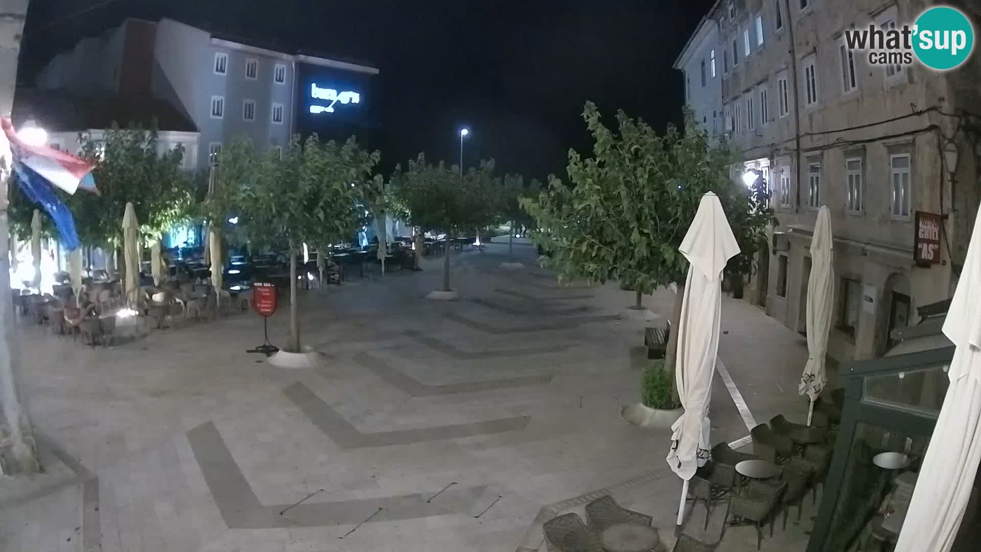Zentrum der Stadt Senj – Pavlin platz – Live Cam Dalmatia