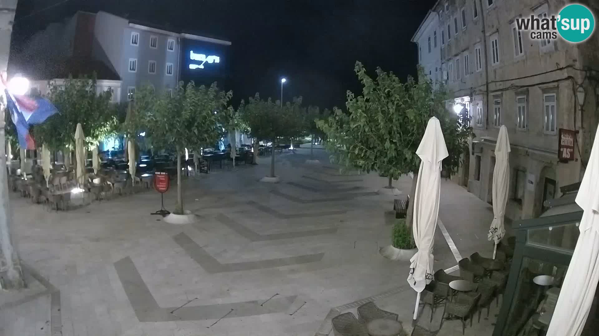 Center of Senj city – Pavlin square – Live Cam Dalmatia