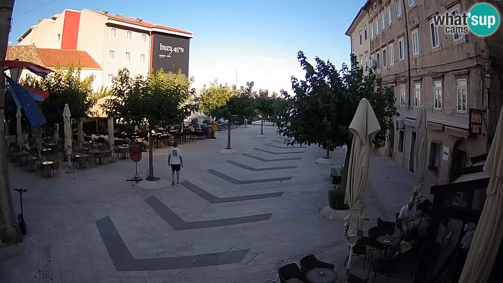 Centre de la ville de Senj – Place Pavlin – Live Cam Dalmatie