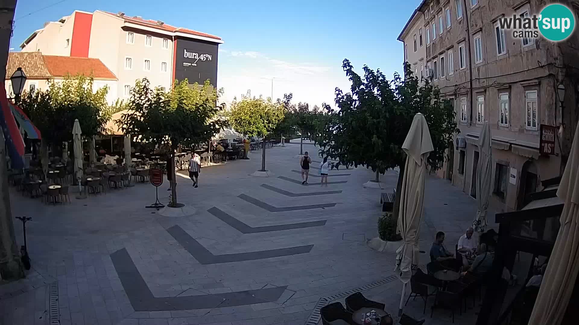 Centro della città di Senj – Piazza Pavlin – Live Cam Dalmazia