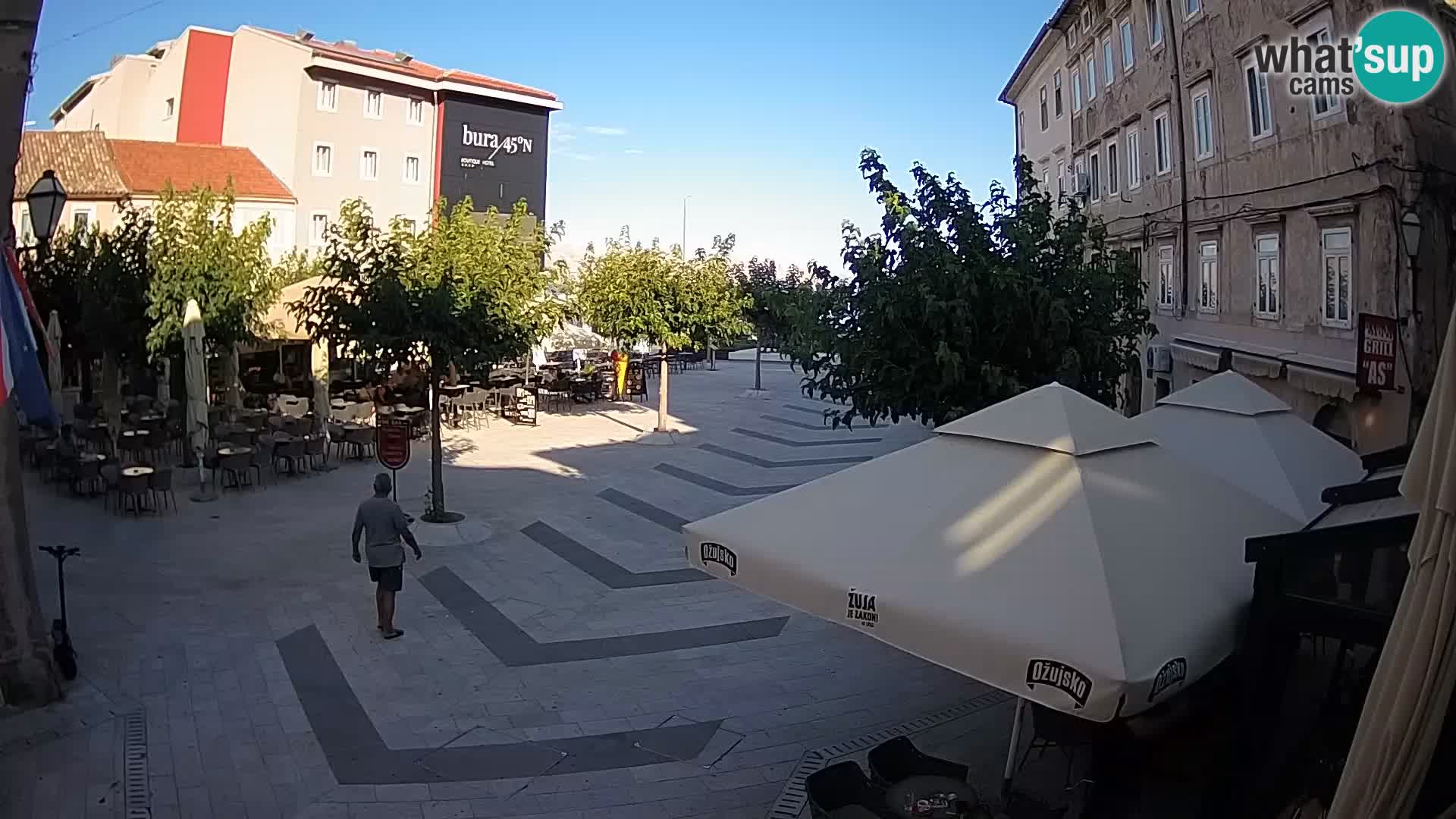 Centro della città di Senj – Piazza Pavlin – Live Cam Dalmazia