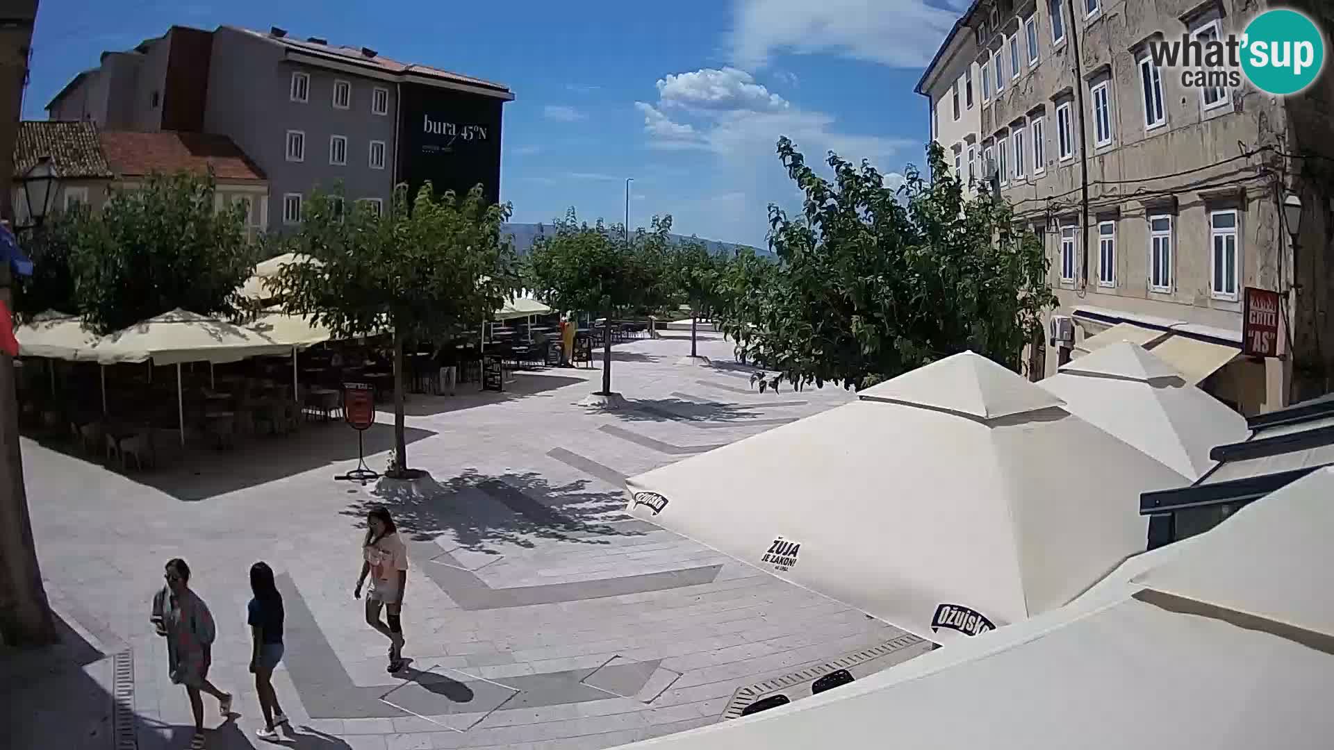 Center of Senj city – Pavlin square – Live Cam Dalmatia