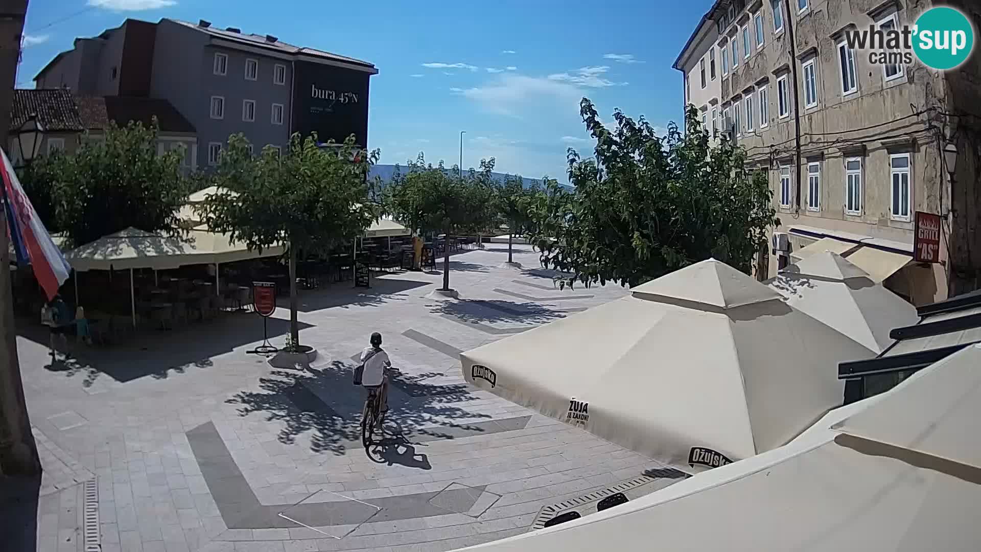 Center of Senj city – Pavlin square – Live Cam Dalmatia