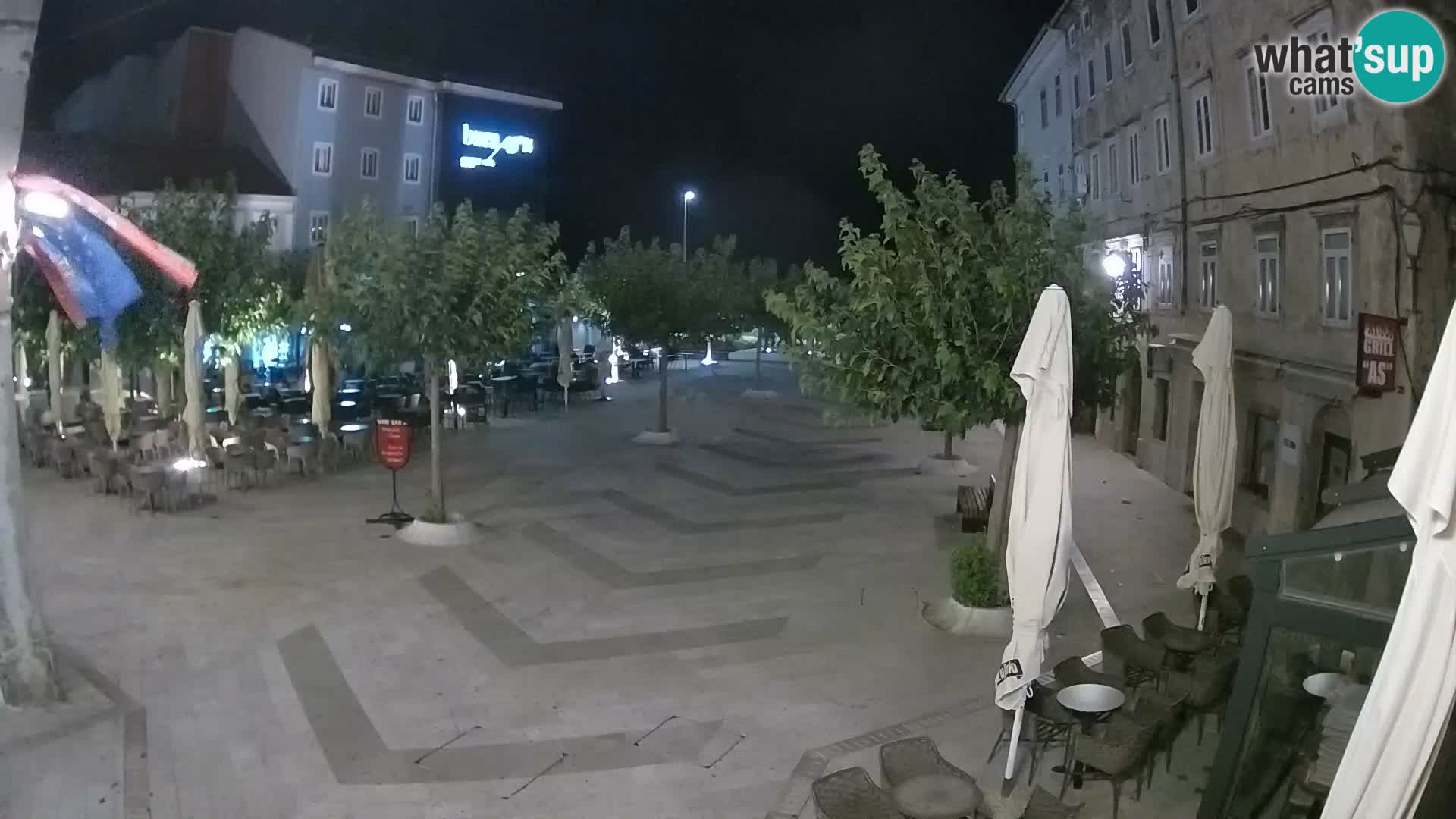 Center of Senj city – Pavlin square – Live Cam Dalmatia