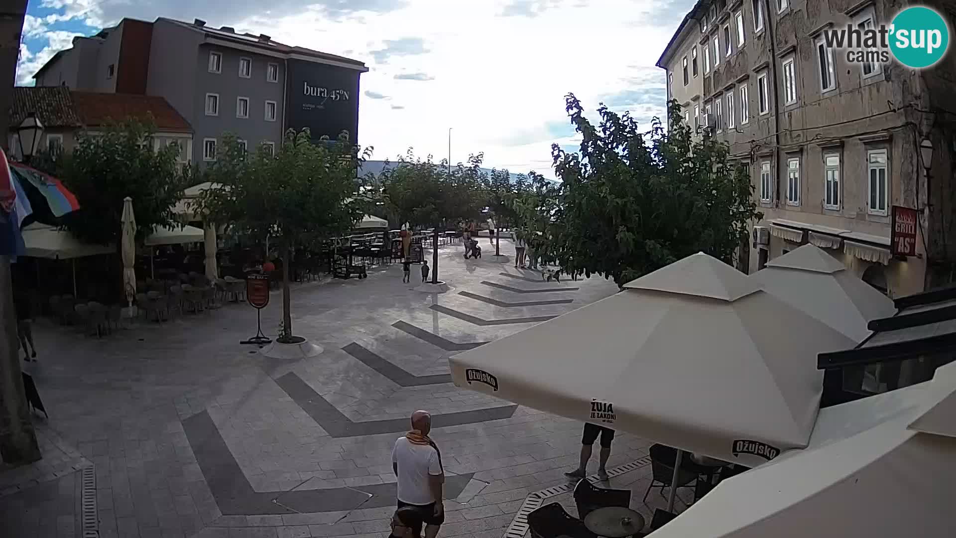 Centro della città di Senj – Piazza Pavlin – Live Cam Dalmazia