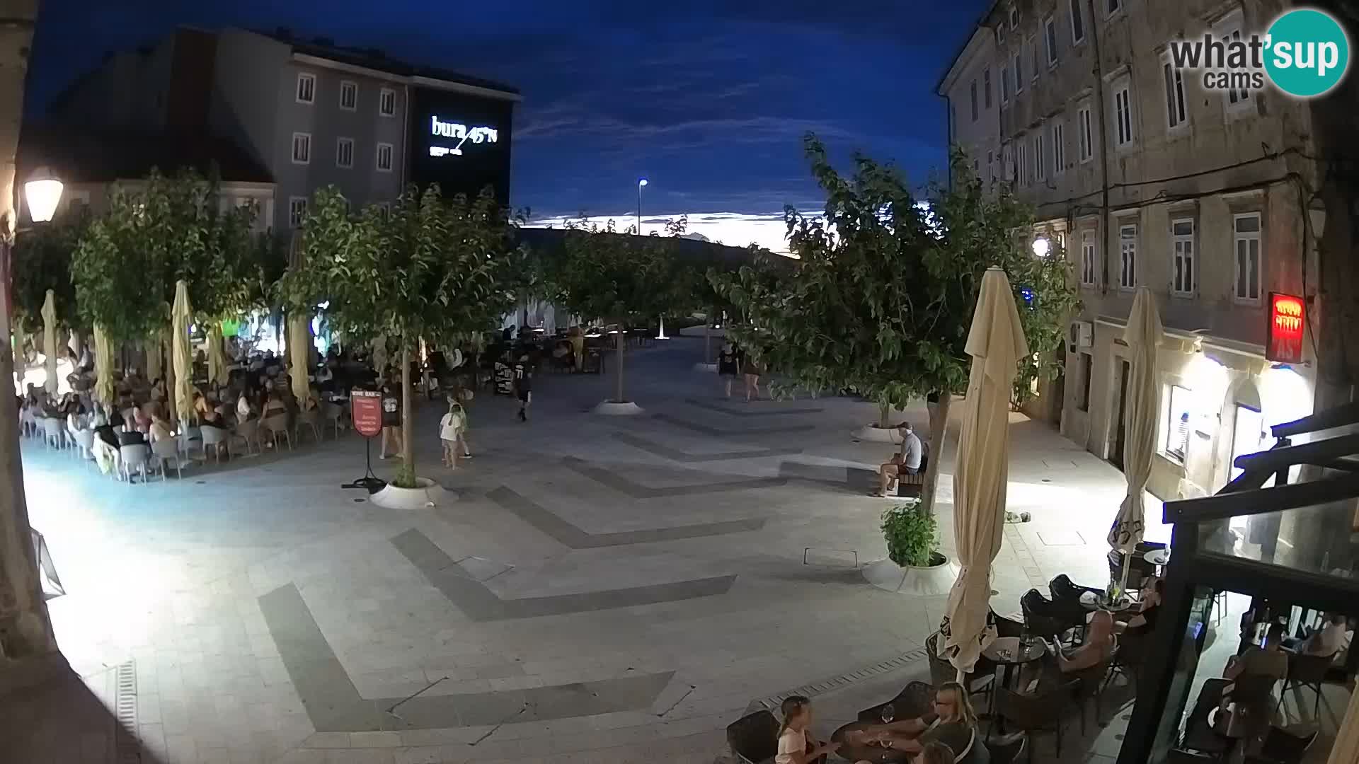 Centro della città di Senj – Piazza Pavlin – Live Cam Dalmazia
