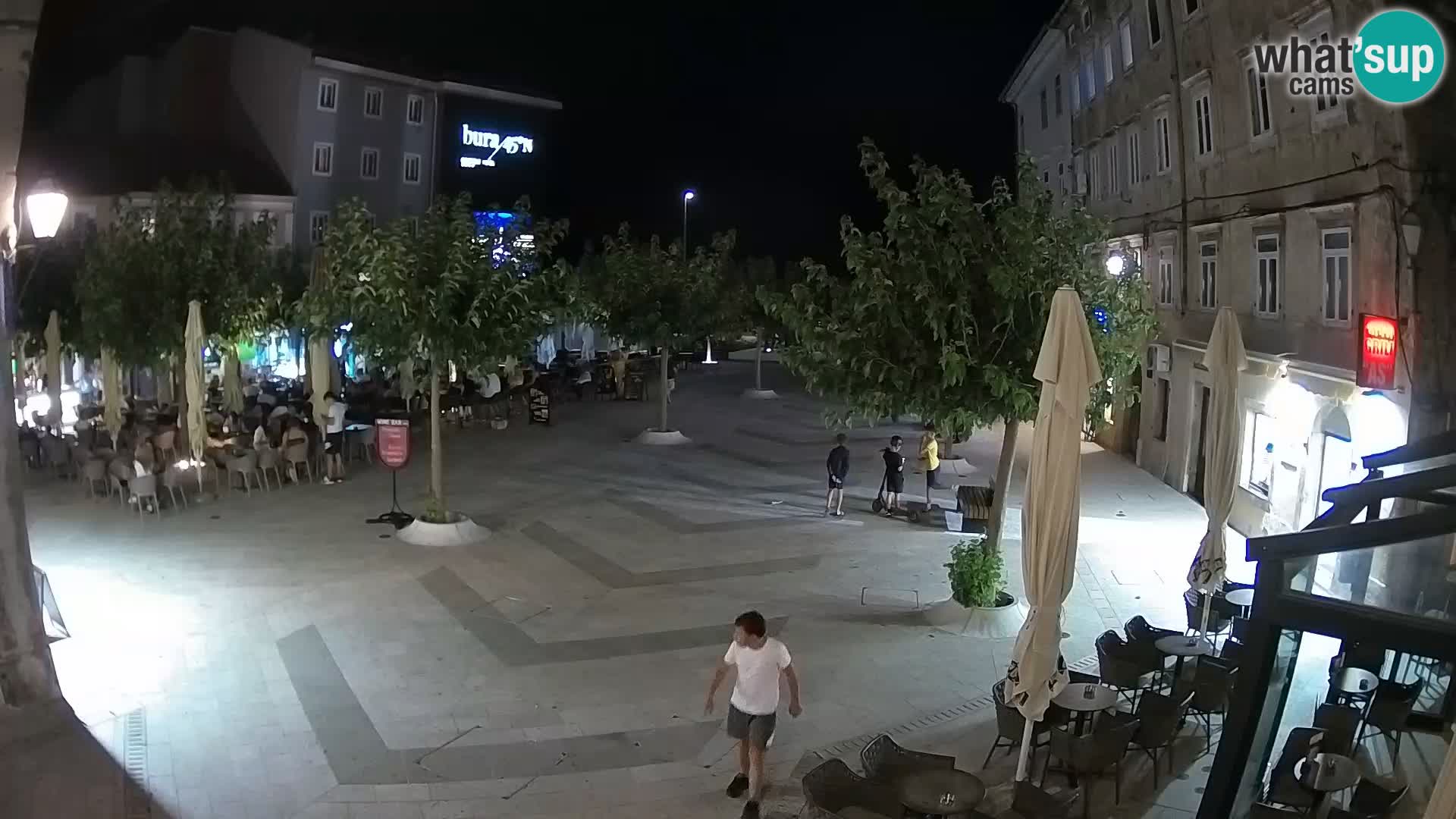 Centre de la ville de Senj – Place Pavlin – Live Cam Dalmatie