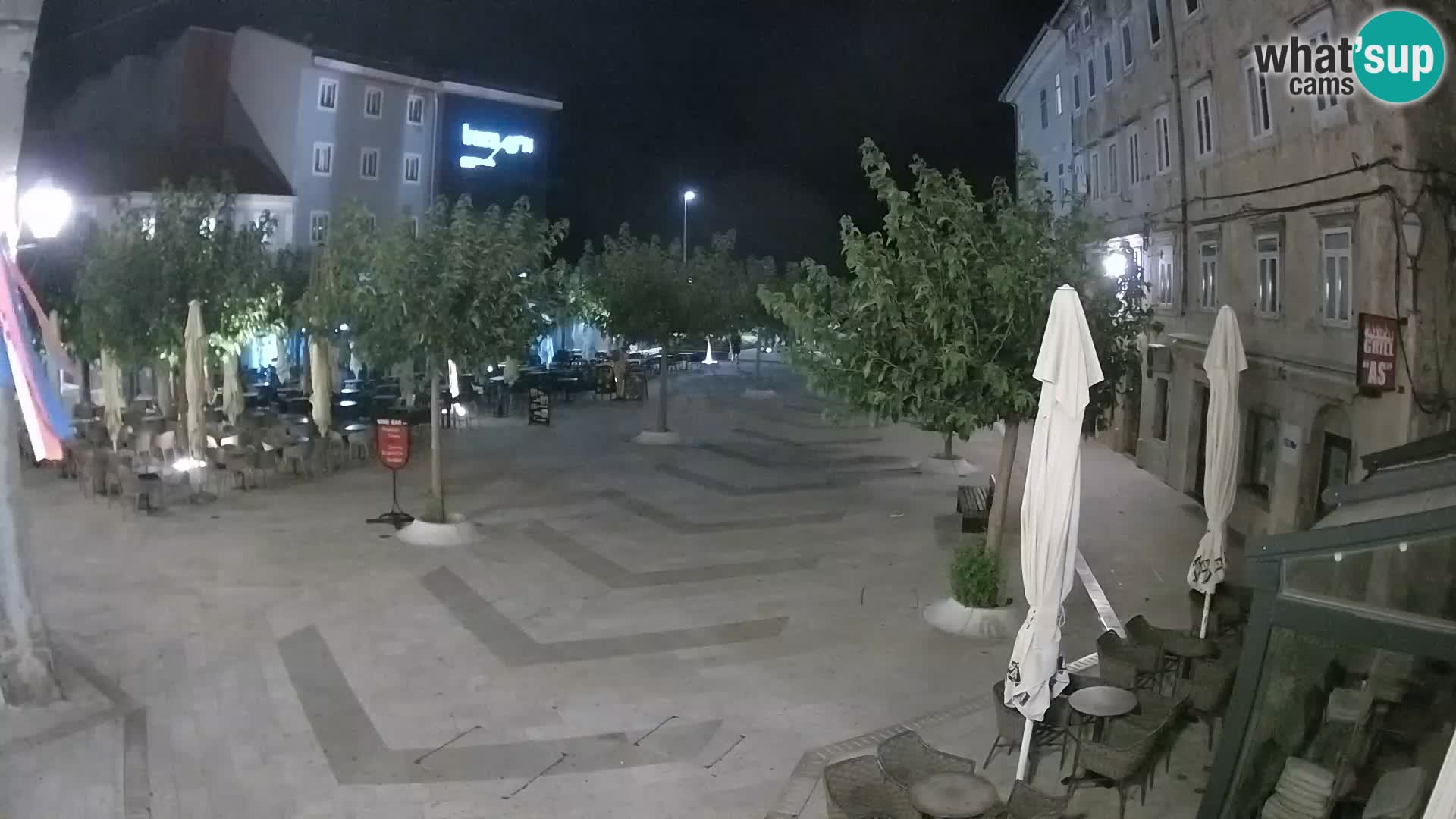 Center of Senj city – Pavlin square – Live Cam Dalmatia