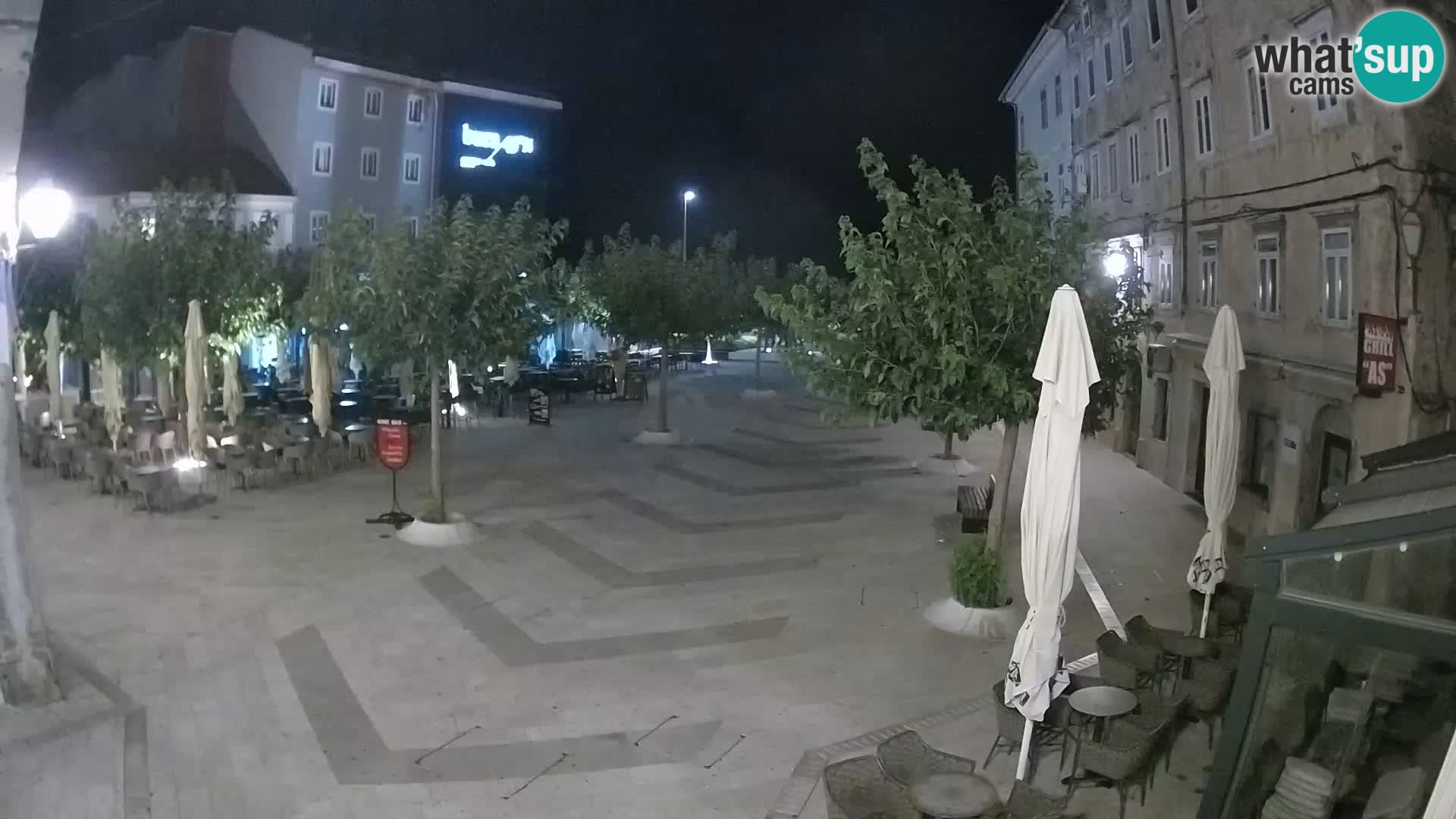 Center mesta Senj – Pavlinski trg – spletne kamere Dalmacija
