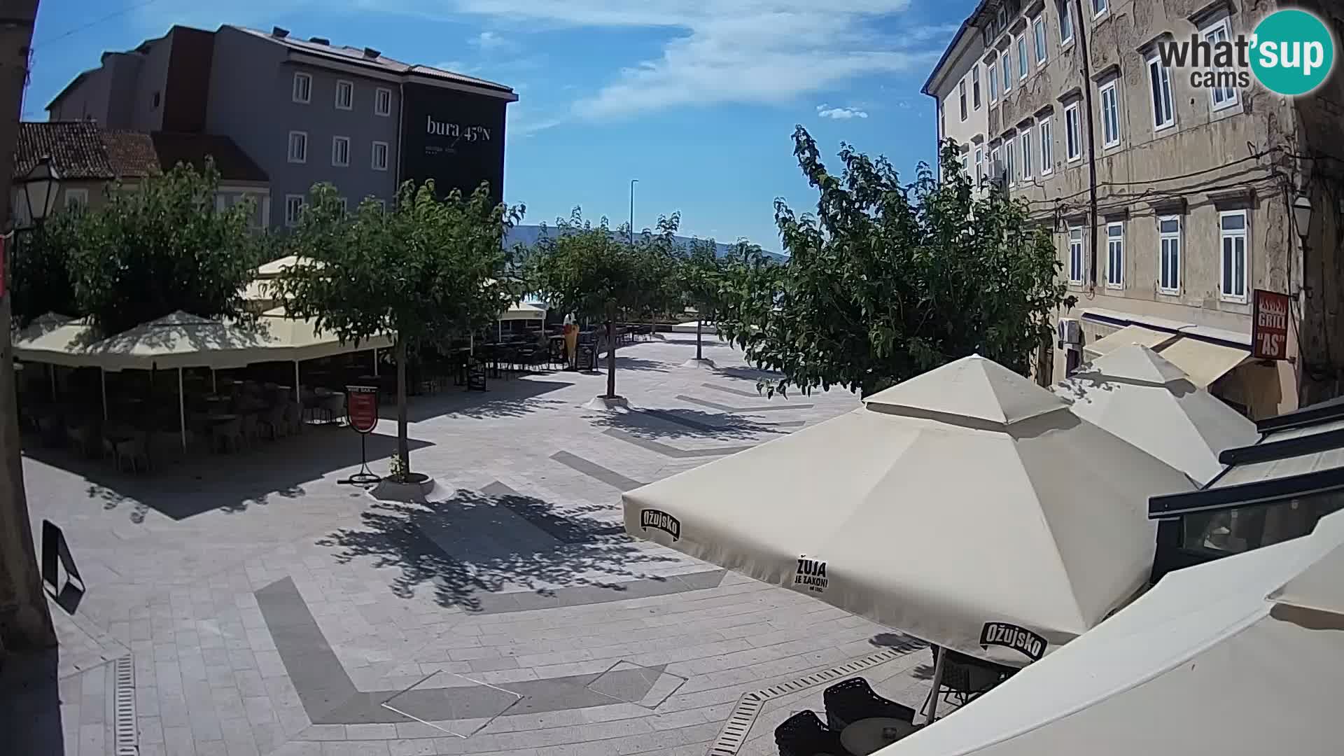 Center of Senj city – Pavlin square – Live Cam Dalmatia