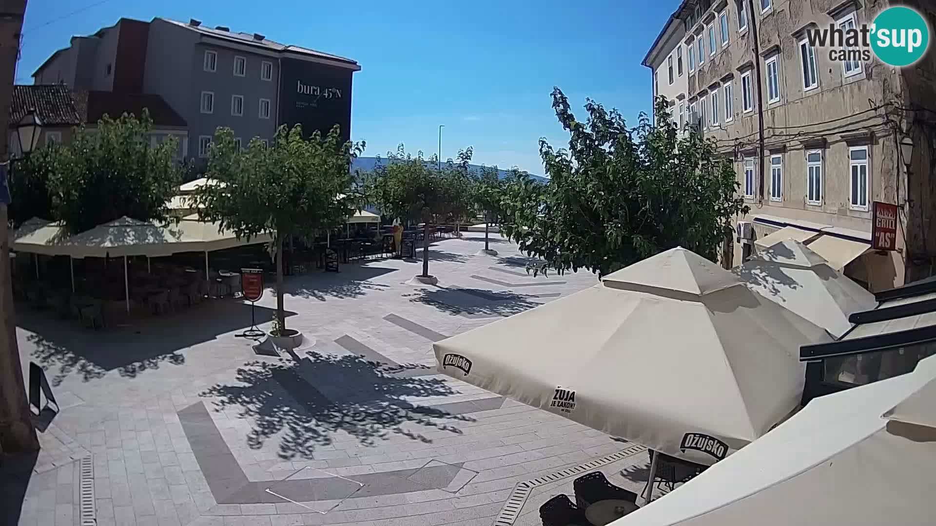 Center of Senj city – Pavlin square – Live Cam Dalmatia
