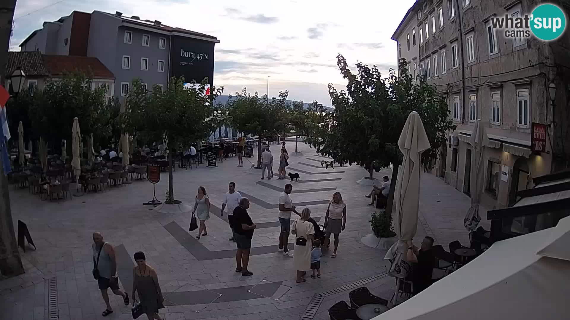 Center of Senj city – Pavlin square – Live Cam Dalmatia