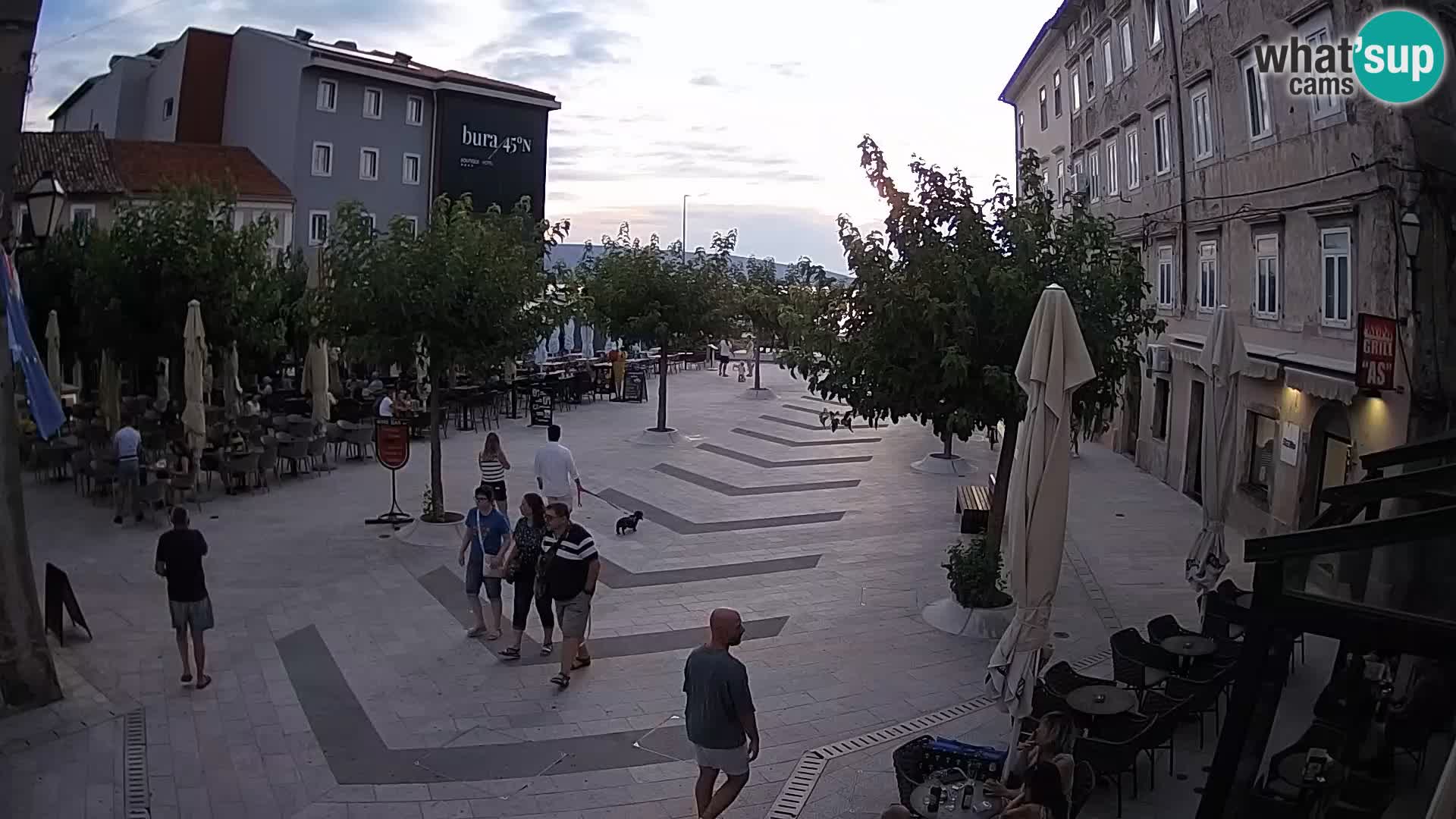 Center of Senj city – Pavlin square – Live Cam Dalmatia