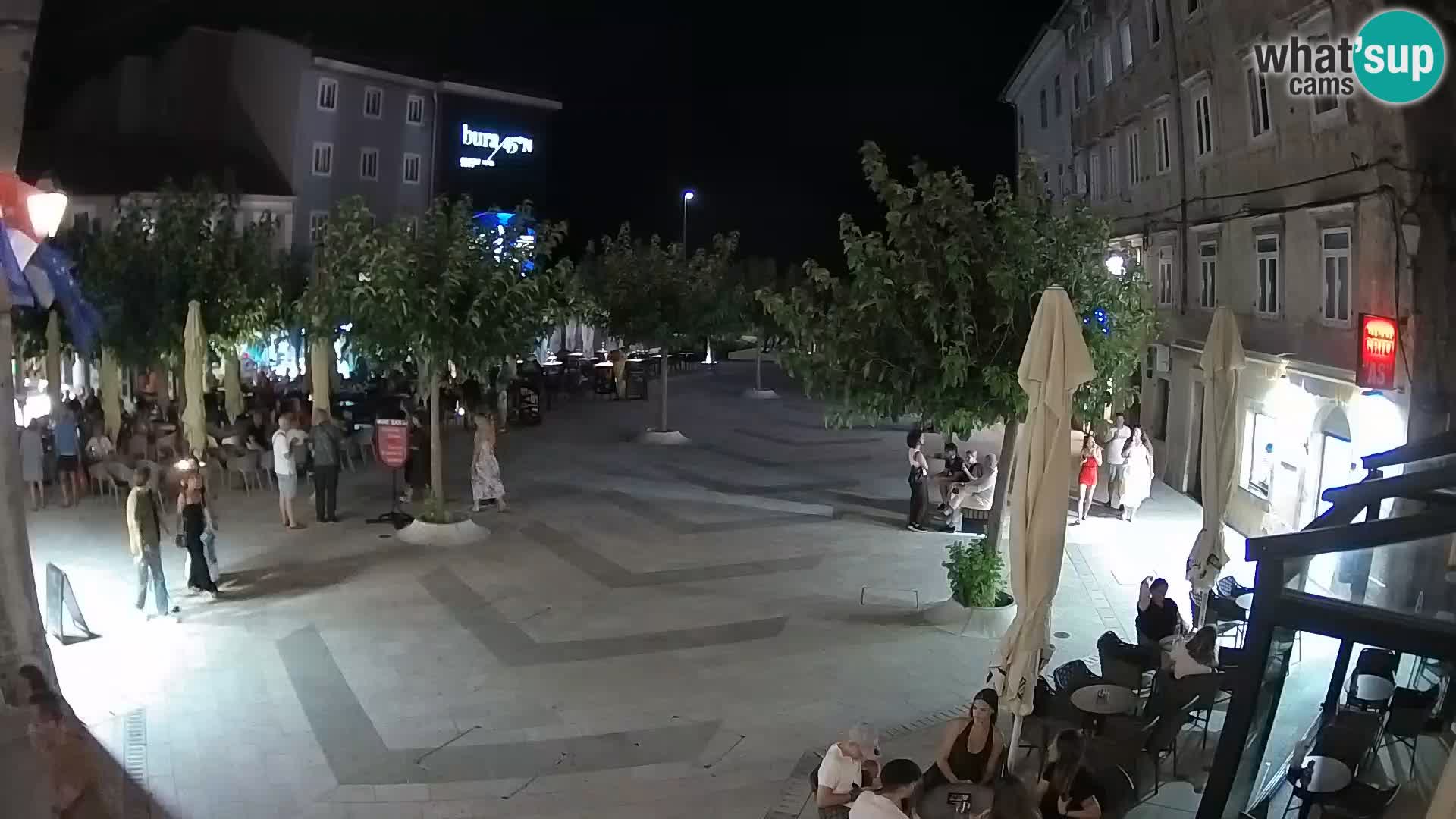 Center of Senj city – Pavlin square – Live Cam Dalmatia