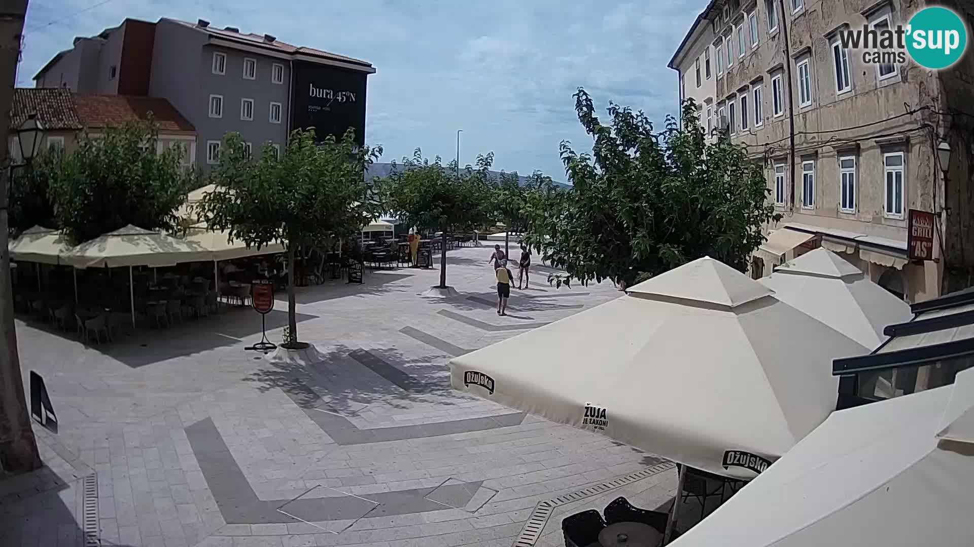 Center of Senj city – Pavlin square – Live Cam Dalmatia